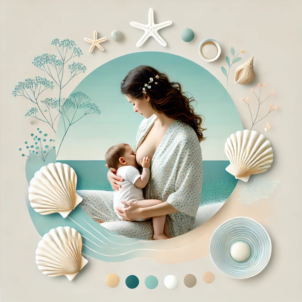 Coquillages d'allaitement en nacre naturelle - protection mamelons